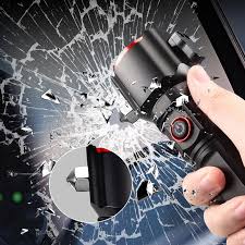 Versatile High Power Led Flashlight Focus Light Power Bank and Window Hammer